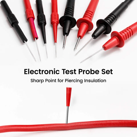 23 Piece Multimeter Test Lead Kit With Replaceable Probes, Alligator Clips, Test Hooks, And Flexible Wires For Digital Electrical Testing, Pro Grade Performance For Everyday Use