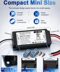 Heavy-Duty 12V LED Driver 60W Power Supply For LED Strip Lights, UL FCC Listed Class 2 Triac ELV MLV Dimming, 120V AC To 12V DC Transformer, Fully Compatible With Lutron And Leviton Dimmers, compact mini size