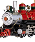 Front view of Beefed-Up 4-6-0 Steam Locomotive With Metal Gears For Large G Scale Christmas Edition, Pittman Motor, Sound Ready