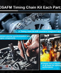 Timing Chain Kit With VVT Sprockets For 2013 2020 Cadillac ATS CTS Malibu Camaro Buick Regal Envision Turbo Engines OE