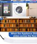 Two Pack Appliance Sliders for Refrigerators With Pull Straps Plastic Glide Furniture Moving Slides image with appliances