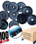 Built Tough Acetal Plastic Skate Wheels That Roll Like Butter For Effortless Flow Racks And Gravity Conveyor Replacements set of ten