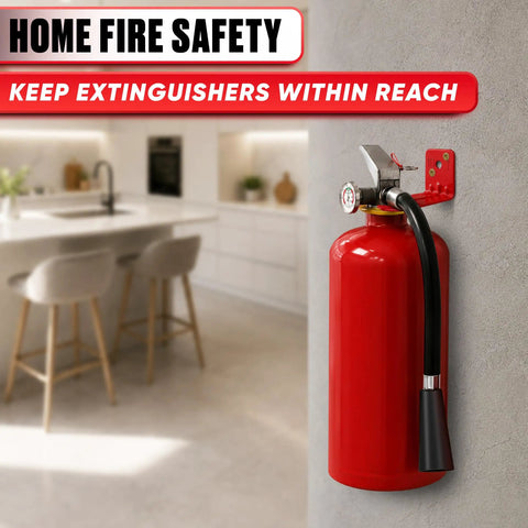 Heavy Duty Fire Extinguisher Wall Mount Bracket 2 Pack Solid Steel Holder With Secure Grip Keeps Your Safety Gear Locked Down And Ready When You Need It