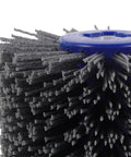 Premium Nylon Buffing Wheel For Wood Doors And Furniture With 60 Grit designed for polishing, features durable black bristles.