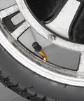 Close-up of a wheel with Sixteen Inch Bike Tire With Inner Tube Set 16X2.125 for electric bicycles and motorcycles.