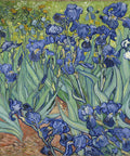 Magnetic Dishwasher Cover For Front Panel With Van Gogh Irises Print, Reusable Decal, Decorative Dishwasher Magnet, 23.5 x 26 in