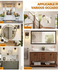 Badass Dimmable Wall Sconces Set Of Two With Rotary Switch And Black Metal Cage With Wooden Post featured in various home settings.