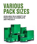 Top Shelf Stainless Steel Combo Sidewalk Bolts One Quarter By One Inch Truss Head Fasteners Twenty Five Piece Pack in green packaging.