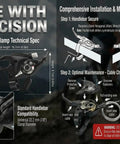 3x7 Speed Shifter Brake Levers Combo for MTB showing dimensions, installation guide, and handlebar compatibility