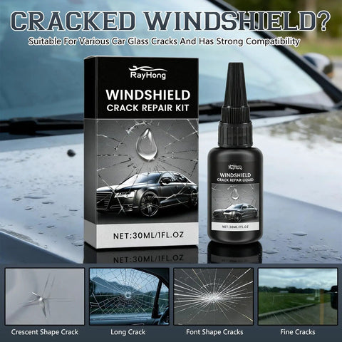 Windshield Crack Repair Kit Two Pack Quick Glass Repair Liquid For Chips And Cracks Car Windows Mirrors Glass DIY Auto Glass Repair Set