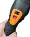 Close-up of digital readout on Heavy Duty Pro Grade 7 Inch Variable Speed Polisher With Digital Readout 1500 To 3500 RPM.