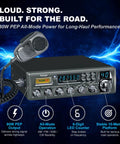 Beefy High Power 10 Meter Amateur Radio Transceiver with 80W PEP All Mode CW FM AM SSB SRA 198NC and microphone