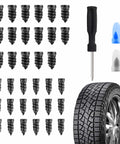 35 Piece Tire Plug Kit With Screwdriver For Fast Flat Tire Repair Self Service Puncture Nails Kit For Car Motorcycle Truck Durable On Road Rescue Ready Now with tire and tools