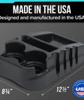 All In One Car Floor Center Console Organizer With Dual Cup Holders For SUV Truck Van And Car Portable Storage Made In USA