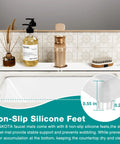 Nobody Likes A Wet Counter So Upgrade Your Wash Station With This Slick Diatomite Stone Faucet Mat, featuring non-slip silicone feet.