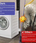 Comparison of 4 Inch Dryer Vent Hose Kit For Tight Spaces versus traditional vent, highlighting efficiency and space saving.