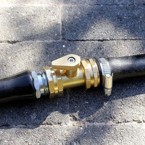 Heavy Duty Brass Garden Hose Shut Off Valve With Three Quarter Inch Male And Female Connectors Solid Brass Ball Valve for outdoor