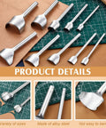 Leather Corner Punch Set In 5 Sizes 10mm 15mm 20mm 30mm 40mm Half Round Arc Shaped Edge Cutter For Belts Purses Bags Wallets