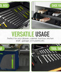 Industrial Grade Tool Box Mat PVC Work Surface Protector With Textured Anti Slip Grip Cut To Fit 16 Inch Wide By 6 Feet Long Garage And Shop Mat in tool box, shoe rack, car, and tool table
