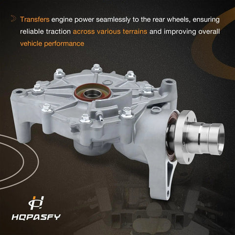 Beefed Up Rear Differential Replacement For Honda Rancher 420 TRX420 And Foreman Rubicon 500 TRX500 TRX520 ATVs silver casing closeup