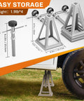 Premium Cast Aluminum RV Stabilizer Jacks 4 Pack Heavy Duty Leveling Kit for Travel Trailer Camper with adjustable supports and easy storage.