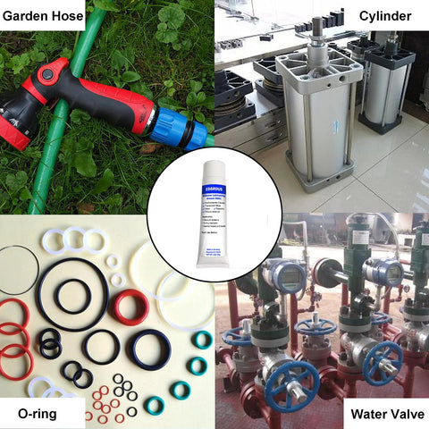 Front view of EDSRDUS silicone dielectric grease tube (3 oz/85 g) for electrical connectors and O-rings.
