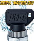 Heavy Duty Starter Ignition Key Switch For EZGO Electric Golf Carts With Umbrella Key showing water-resistant feature