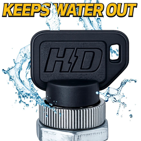 Heavy Duty Starter Ignition Key Switch For EZGO Electric Golf Carts With Umbrella Key showing water-resistant feature
