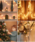 100 Count Clear White Wire UL Listed Connectable Warm White String Lights for versatile home and festive decor