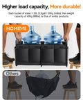 Heavy Duty Trunk Organizer For Car, SUV Or Minivan, Collapsible Storage With Reinforced Handles holding water containers