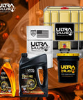 Various bottles of 1Plus SAE 75W90 Synthetic Gear Oil API GL5 For Transmission And Differential Boss Level Protection For Hot Rides