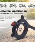 Heavy Duty Motorcycle Cruise Control Throttle Lock With Serrated Heart Push Button Nonslip Handlebar Mount for 1.18" to 1.57" handlebars.