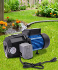 1 HP Shallow And Deep Well Pump With Ejector Kit Workhorse Cast Iron Jet Water Pump Auto Pressure Switch 110V Transfer Pump For Farm Lawn And Garden Up To 82 Feet Deep on grass.