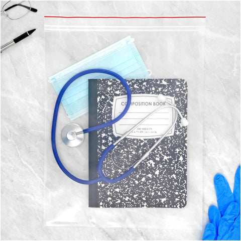 Red Line 12 By 15 Inch 6 Mil Zipper Reclosable Bags Clear Poly Food Storage Case Of 200 for notebook and medical items
