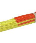 Flat Sling Eye To Eye Lifting Sling For Construction Hoisting 1 Inch By 4 Foot Strap Heavy Duty 2 Ply Pack 3200 Lbs WLL Built Tough Reinforced Webbing