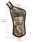 Hip Archery Quiver With Snap On Waist Belt Maple Camo Crossbow Arrow Holder Eight Arrow Pouch Lightweight Oxford Fabric