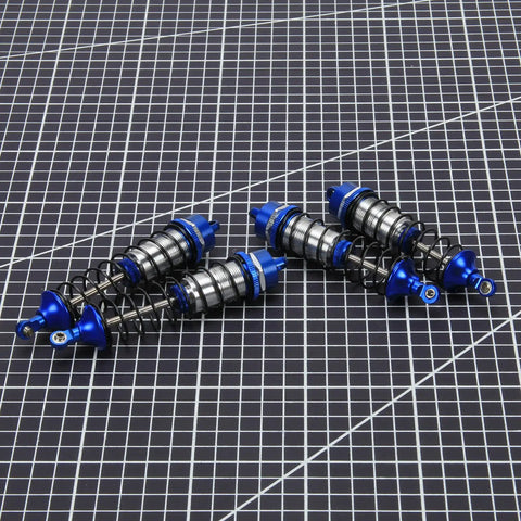 Gorgon Big Bore Shocks Set For ARRMA 1 To 10 Scale RC Cars Upgrade Front And Rear Aluminum Oil Filled Absorbers Deep Blue