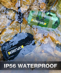 2 Pack Waterproof Lighters For Outdoors, Windproof Torch And USB Rechargeable Arc Lighters shown submerged to illustrate IP56 waterproof feature.