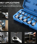 Torx Bit Socket Set 13 Piece T8 To T70 CRV Star Sockets Pro Grade For One Quarter Inch Three Eighths Inch And One Half Inch Drives