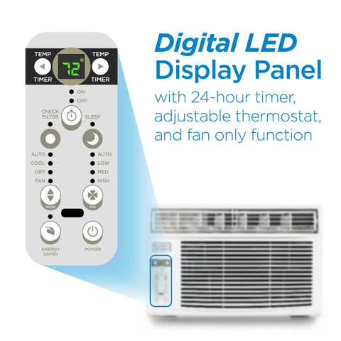 No Sweat With This White 8000 Btu Window Air Conditioner Keeping Small To Medium Rooms Chill With Four Speed Settings For Sweet Relief And Cozy Comfort Any Day Of The Year