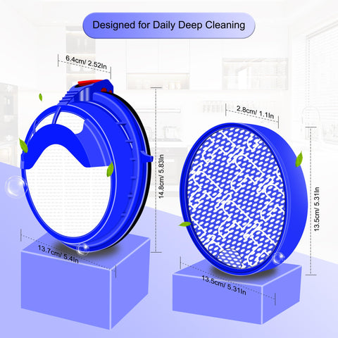 HEPA Replacement Filter For DC25 Upright Vacuum Cleaner Washable And Reusable Fits Animal All Floors Models Easy Install Part 91618806 91917102