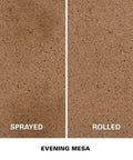 Level Up Your Patio Game With This Hassle Free Semi Transparent Decorative Stain Evening Mesa sample sprayed vs rolled finish.