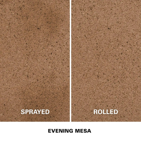 Level Up Your Patio Game With This Hassle Free Semi Transparent Decorative Stain Evening Mesa sample sprayed vs rolled finish.