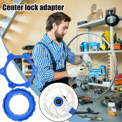 Lightweight Aluminum Center Lock Tool Adapter For Bicycles Disc Brakes Simple Rotor Installation Or Removal For Road And Mountain Bikes