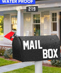 Reflective Mailbox Numbers And Letters Stickers Decals Set Of 148 Pieces For Outdoor Indoor Address Signs on mailbox