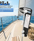 Hands Off Sailboat Rigging Tension Gauge For Wire Rope And Cable Fit In Three Thirty-Second Inch, One Eighth Inch, And Five Thirty-Second Inch Sizes, Eight Hundred Pound Rating, Accurate Tool To Prevent Over Tightening And Under Tightening on sailboat rigging