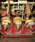 Internals of Built Tough K Line 600A Motor Operated Air Circuit Breaker Rated 480 V Ac And 600 V Ac power switch.