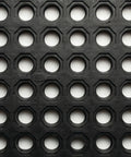 Close-up of T32 UltraMat Lightweight Modular Anti Fatigue Heavy Duty Drainage Mat 3 Feet By 3 Feet Black Rubber General Purpose Mat