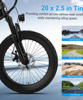 Power Up Kids Electric Bike With 250W Brushless Motor, 25.2V 7Ah Battery, Three Speeds Up To 15.5 MPH, Ultra Light Magnesium Alloy Frame, Safe Fun Ride For Ages 6 To 10 20 x 2.5 in front tire