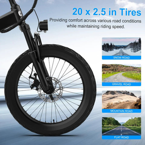 Power Up Kids Electric Bike With 250W Brushless Motor, 25.2V 7Ah Battery, Three Speeds Up To 15.5 MPH, Ultra Light Magnesium Alloy Frame, Safe Fun Ride For Ages 6 To 10 20 x 2.5 in front tire